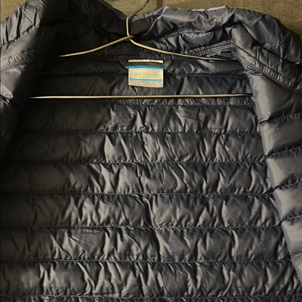 Columbia Navy Puffer Jacket xl - Picture 3 of 6